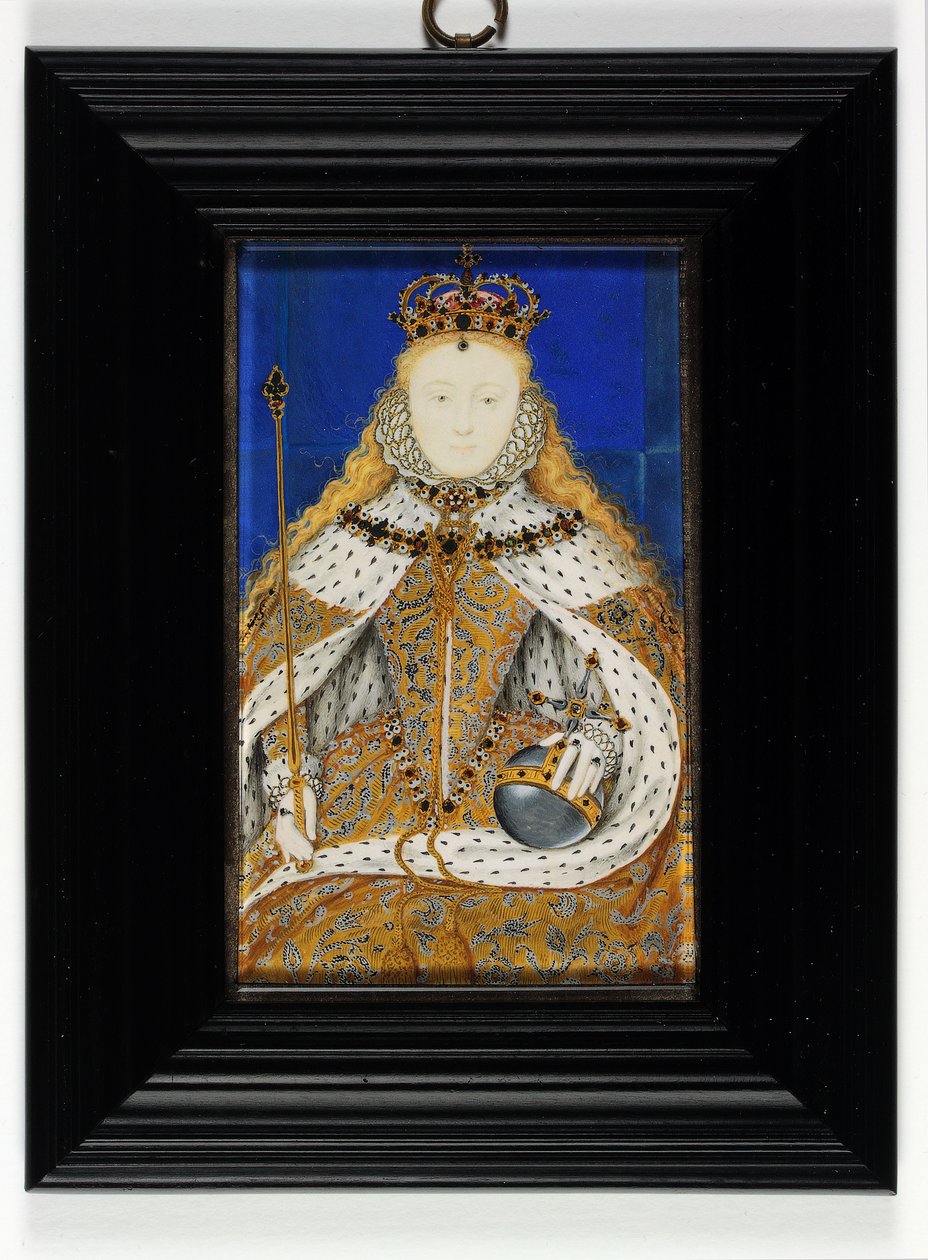 Drottning Elizabeth I (emalj) av Nicholas Hilliard