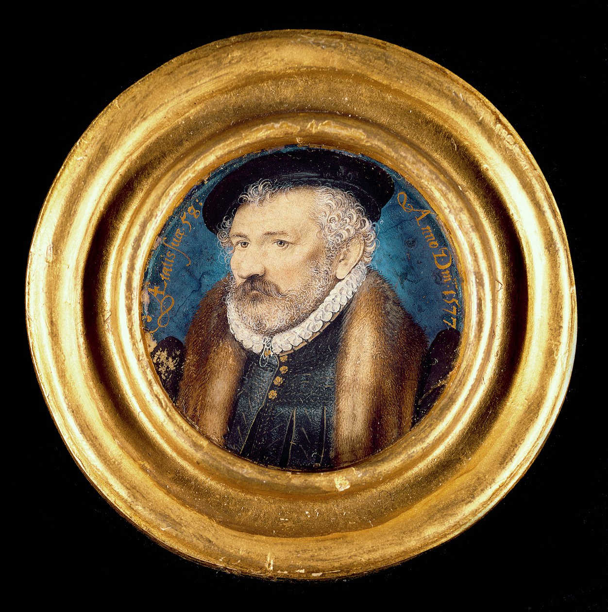 Richard Hilliard, ca 1577 (wc på veläng) av Nicholas Hilliard