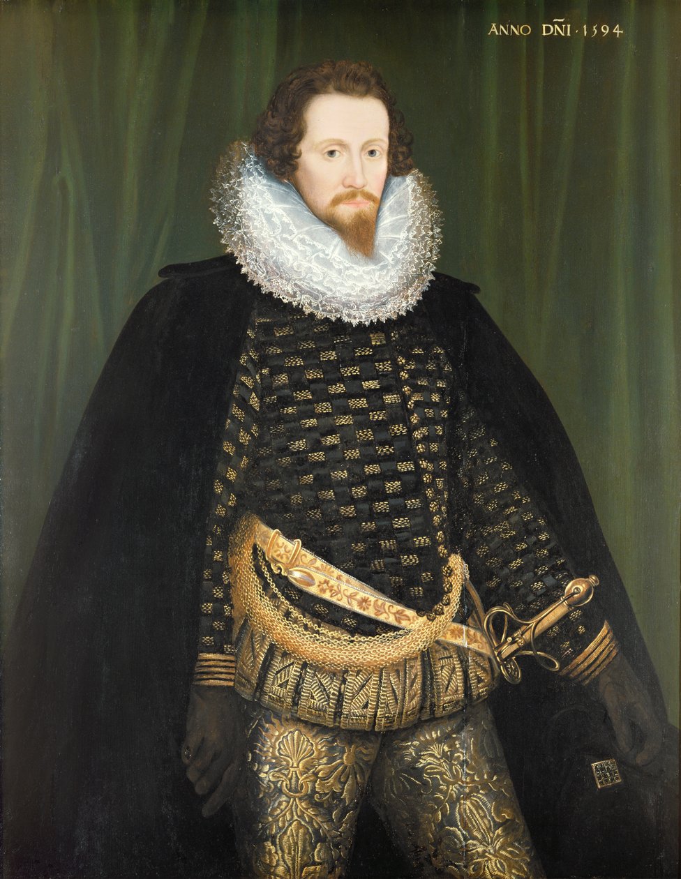 Robert Devereux (1566-1601) Earl of Essex, 1594 av Nicholas Hilliard