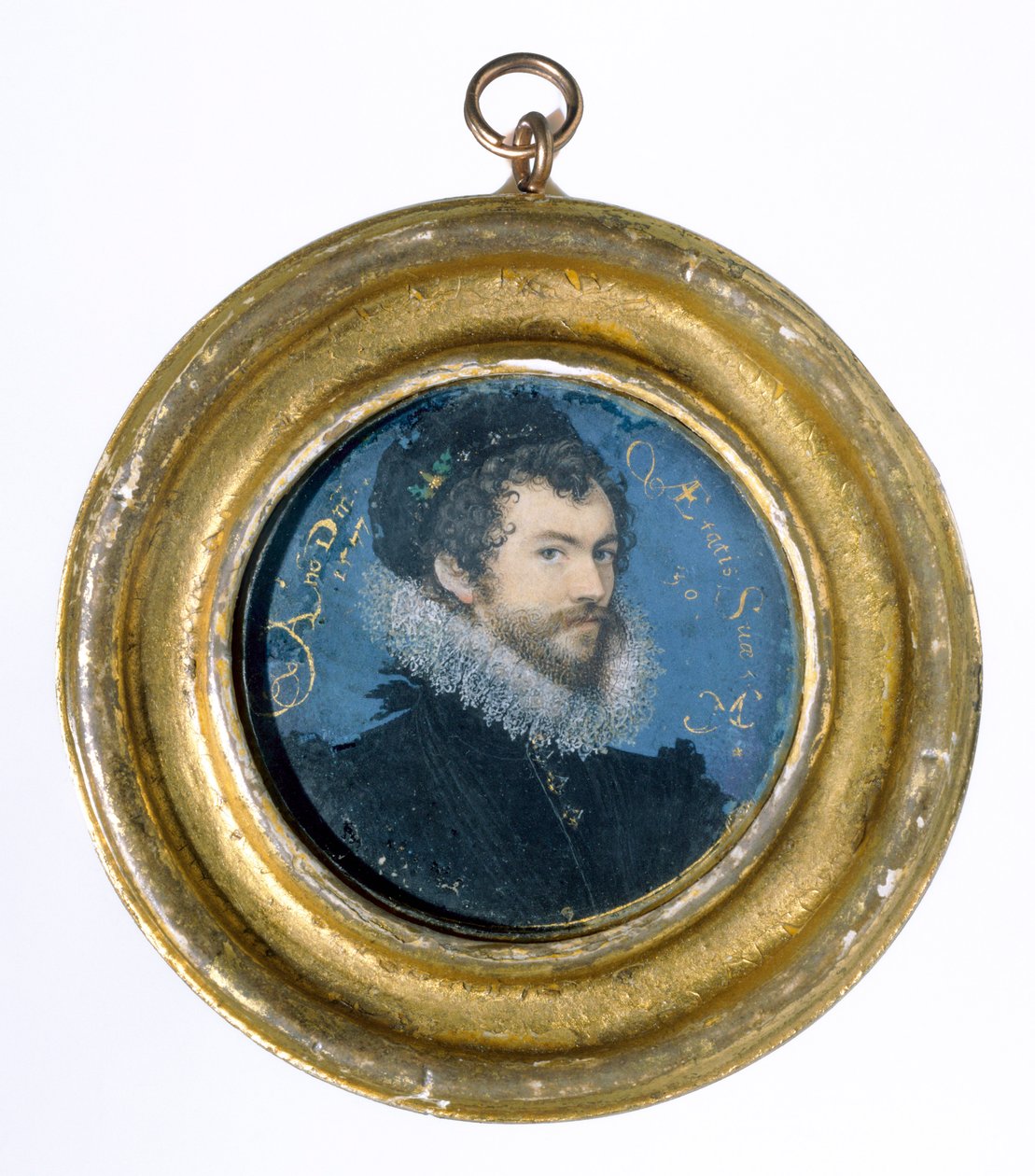 Självporträtt, 1577 (wc på veläng) av Nicholas Hilliard