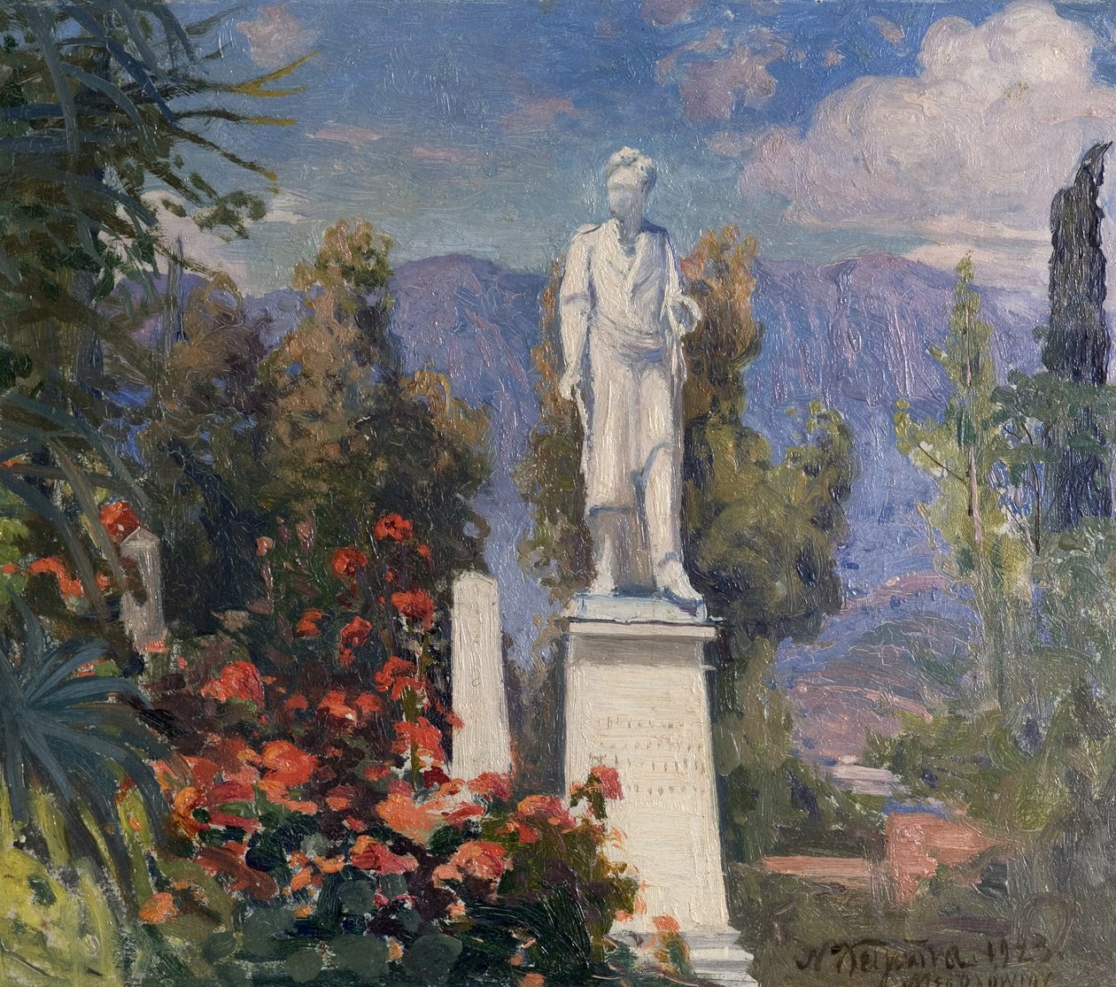 Byrons monument i Missolonghi, Grekland, 1923 av Nicholas Himona