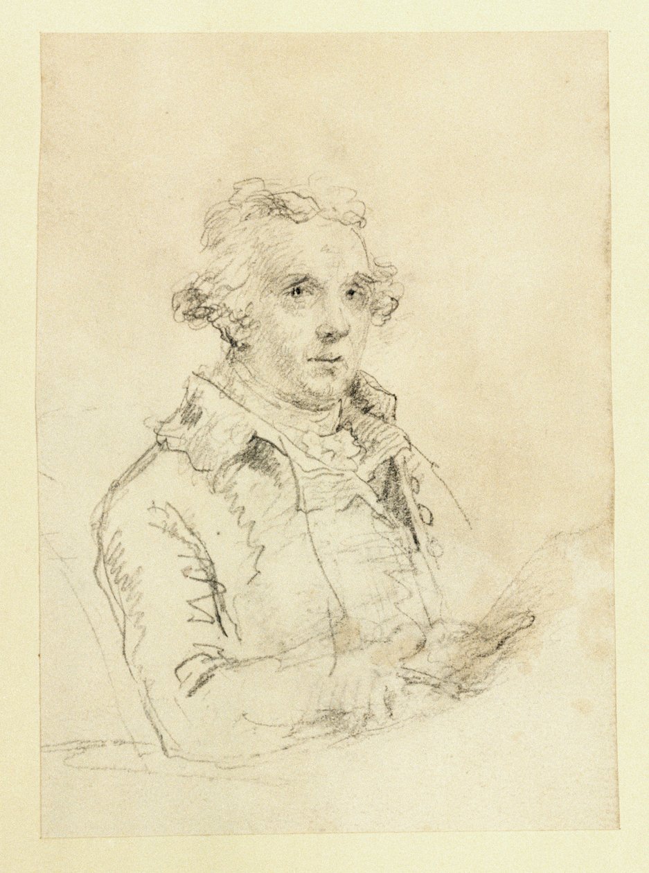 Självporträtt, ca 1790 (papper, grafit) av Nicholas Pocock