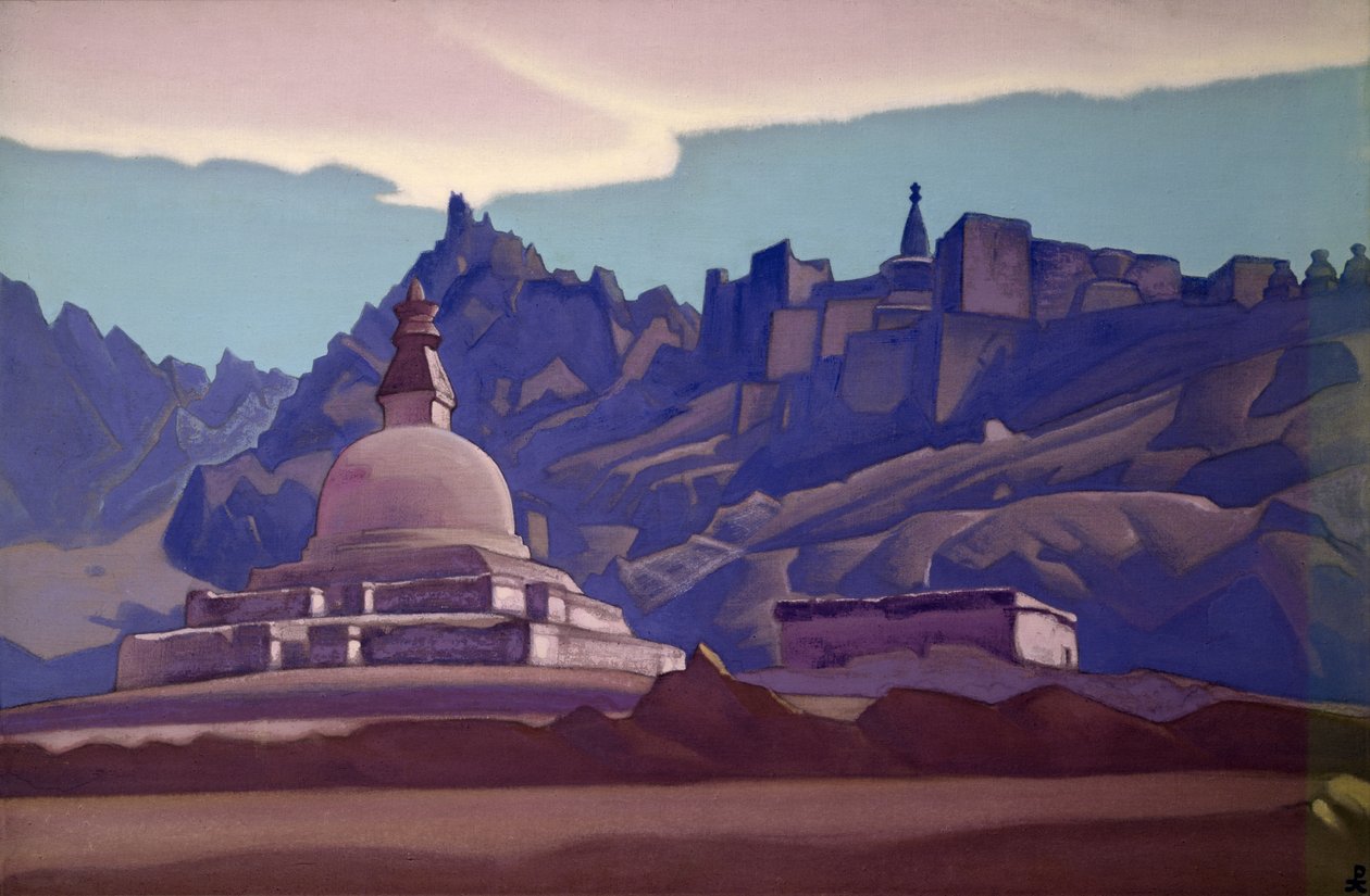 Gravhög, Ladakh, 1937 av Nicholas Roerich