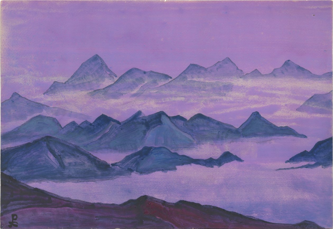 Himalaya. Albumblad, 1934 av Nicholas Roerich
