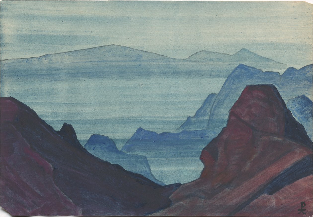 Himalaya, albumblad, 1934 av Nicholas Roerich