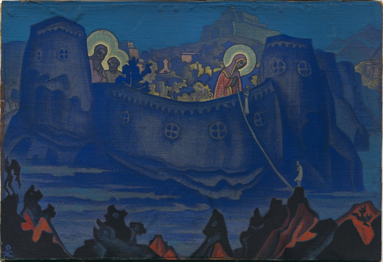 Madonna Laboris, skiss, ೧೯೩೩ av Nicholas Roerich