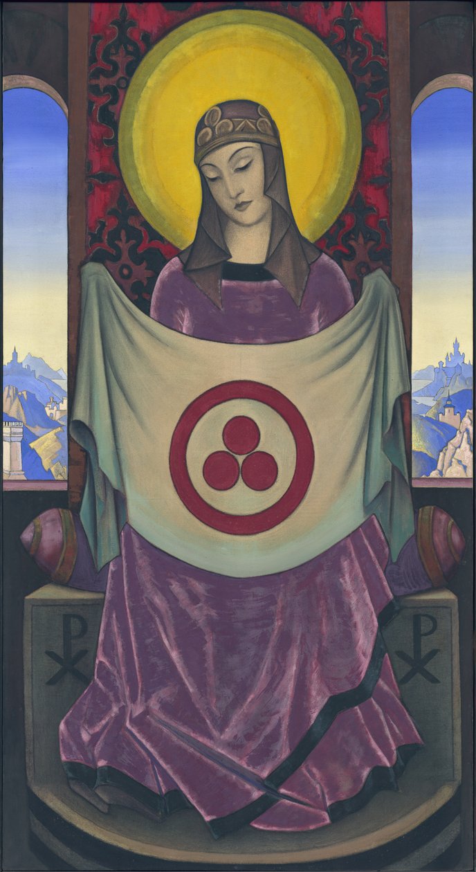 Madonna Oriflamma, 1932 av Nicholas Roerich