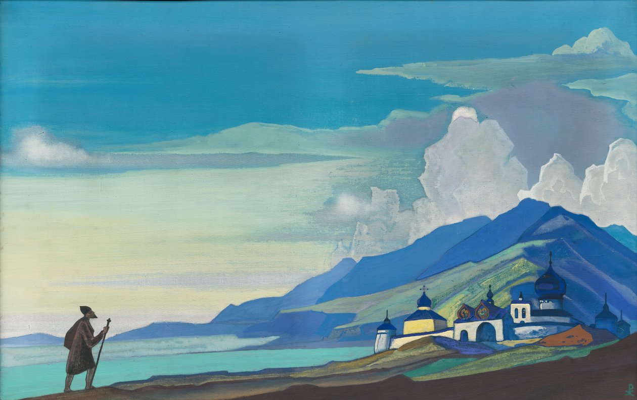 Pilgrim från den strålande staden, 1933 av Nicholas Roerich