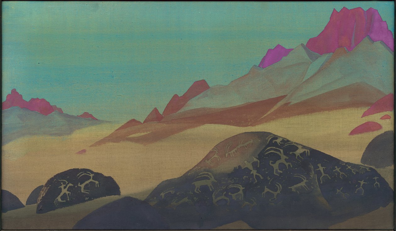 Rocks of Ladakh, 1932 av Nicholas Roerich