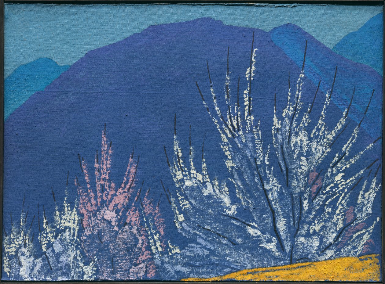 Studie till målningen "Krishna", 1933 av Nicholas Roerich