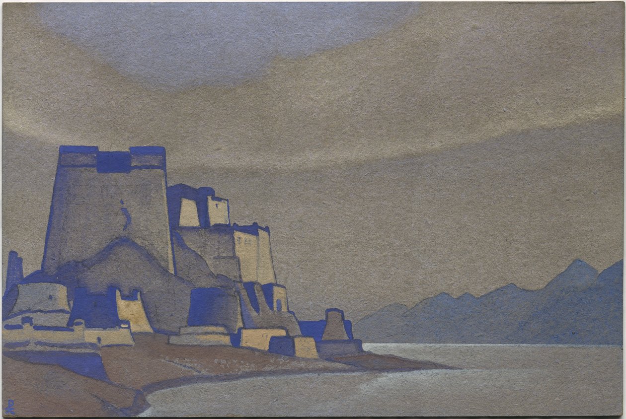 Tibet, Dzong, 1936 av Nicholas Roerich