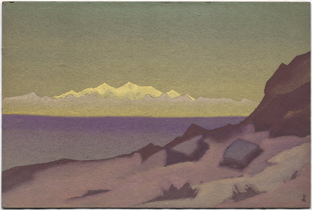 Tibetan Frontier, Tsaidam, 1936 av Nicholas Roerich