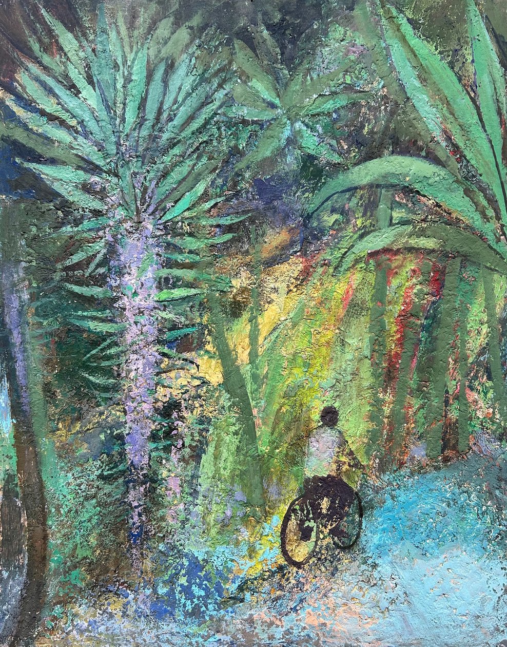 Tropical Spin, 2022-23 (olja på pannå) av Nick Williams