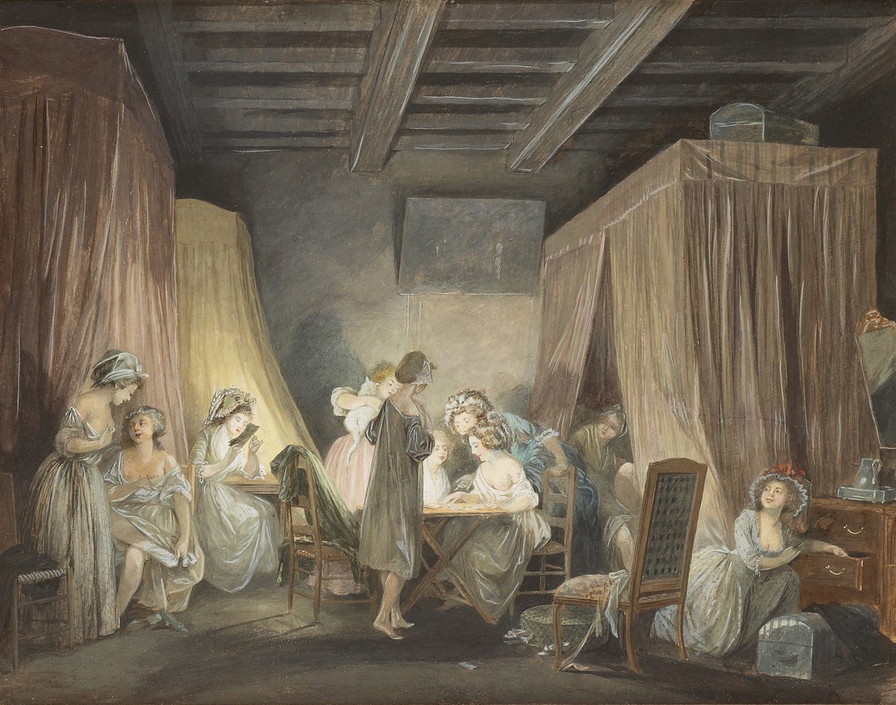 The Sunset of the Workers in Modes, 1788 av Niclas Lafrensen