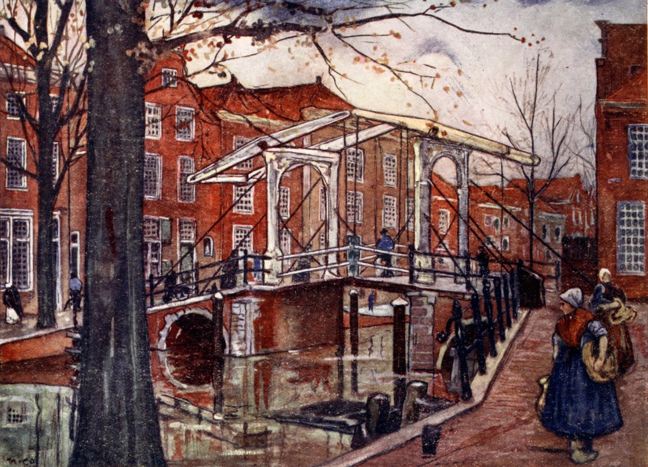 Gamla Rhen, Leiden, 1904 av Nico Jungman