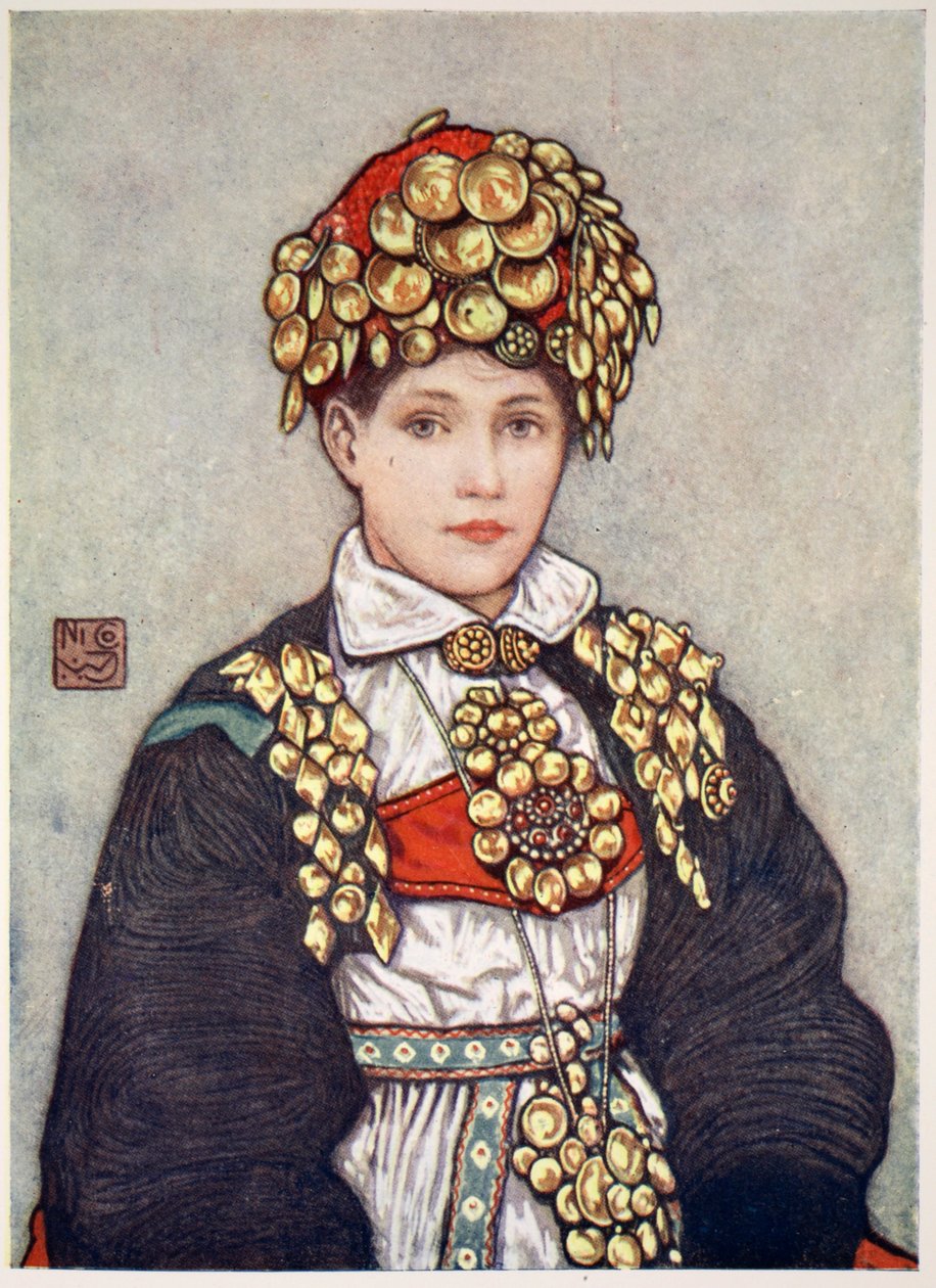 Saetersdalens brud, 1905 av Nico Jungman