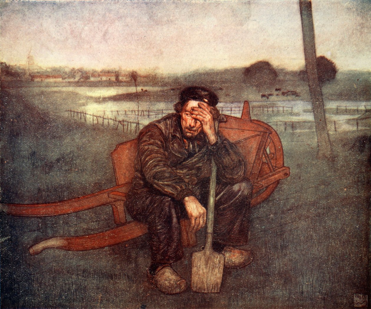 Trött ut, 1904 av Nico Jungman