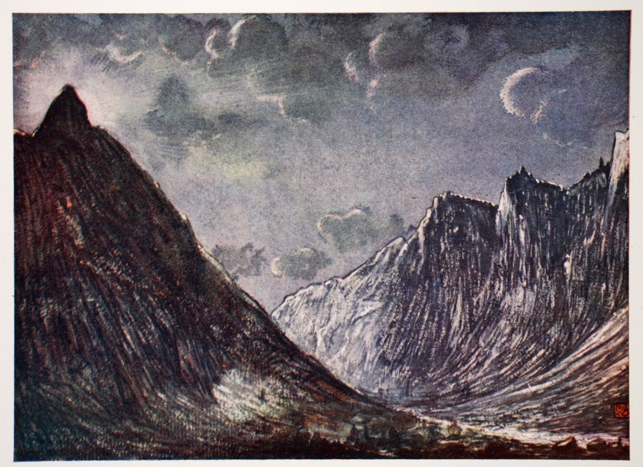 Romsdals Horn, 1905 av Nico Jungman