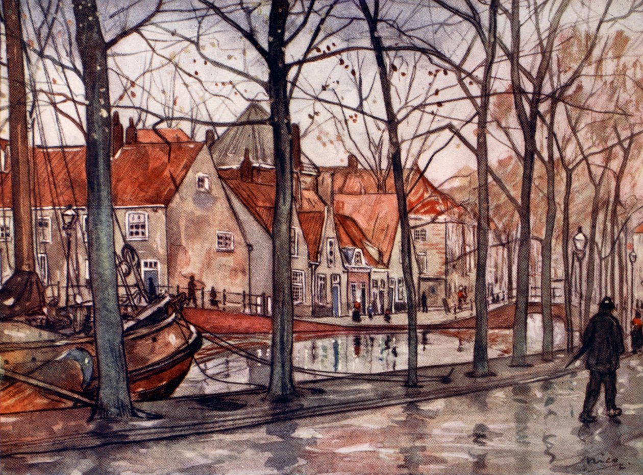 Hamnen, Haag, 1904 av Nico Jungman