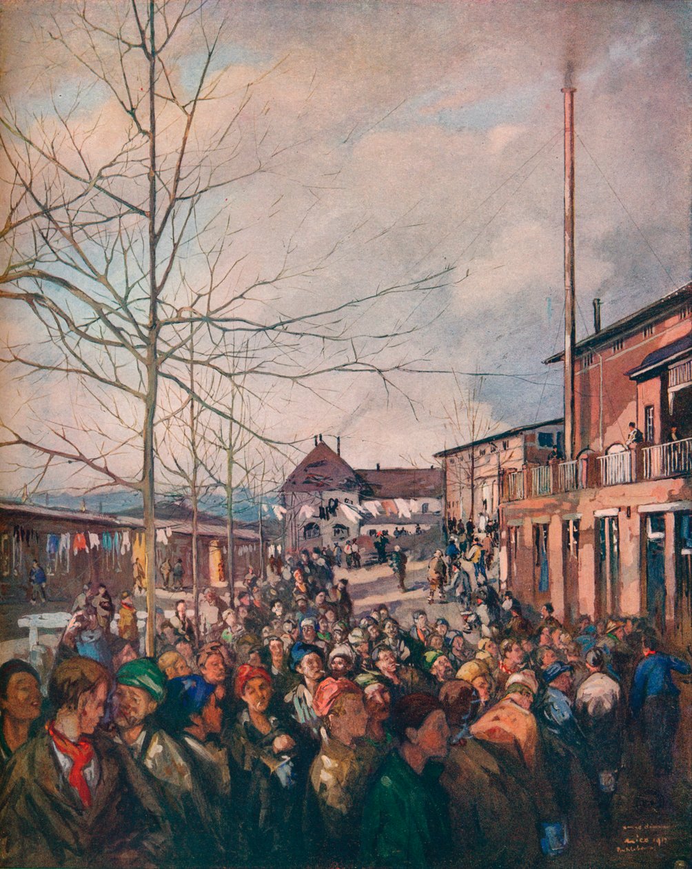 Ruhlebens fängelseläger, julmiddag, 1917 av Nicolaas Wilhelm Jungmann