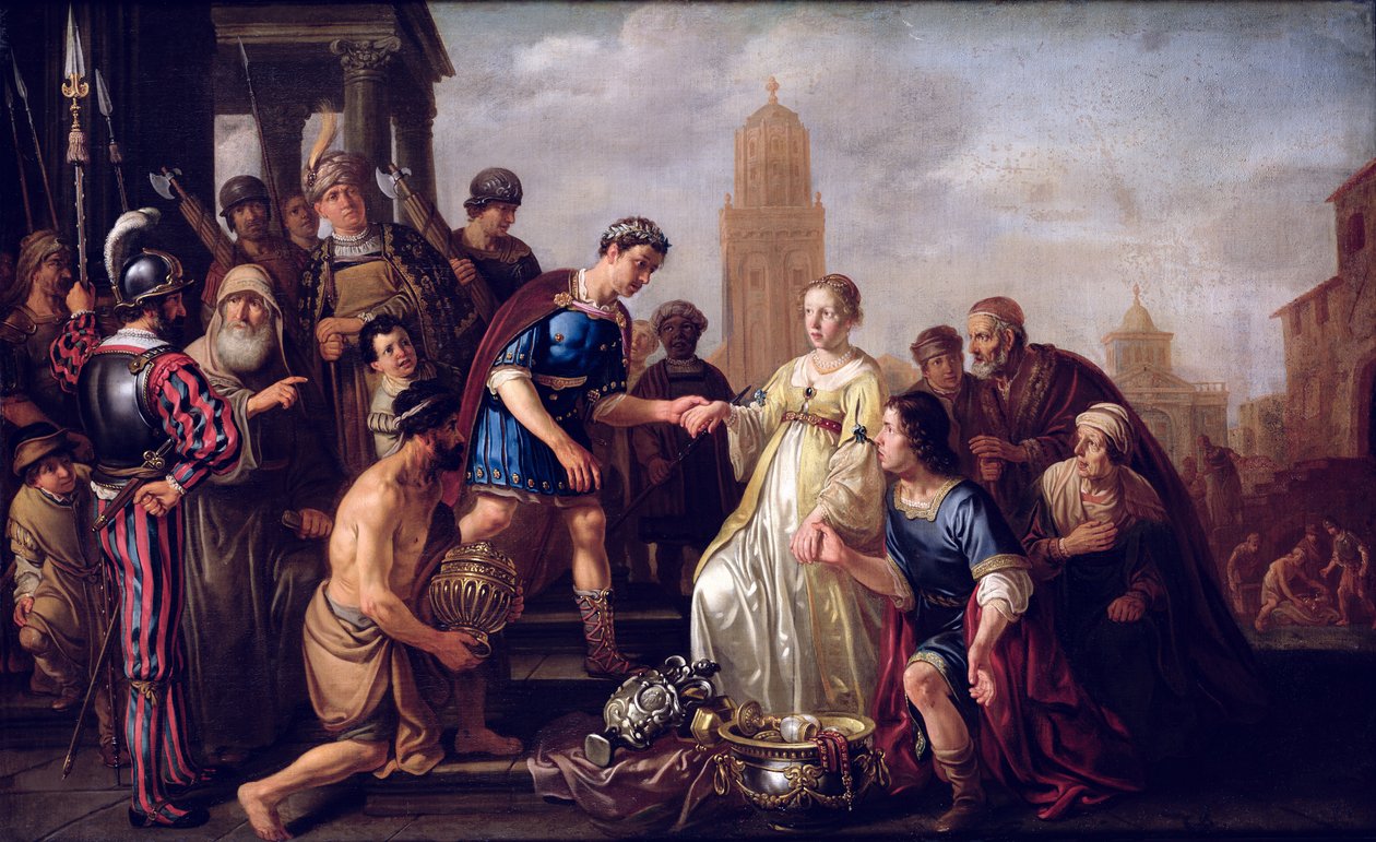 Scipios kontinens (237-183 f.Kr.) 1643 av Nicolaes Cornelisz Moeyaert