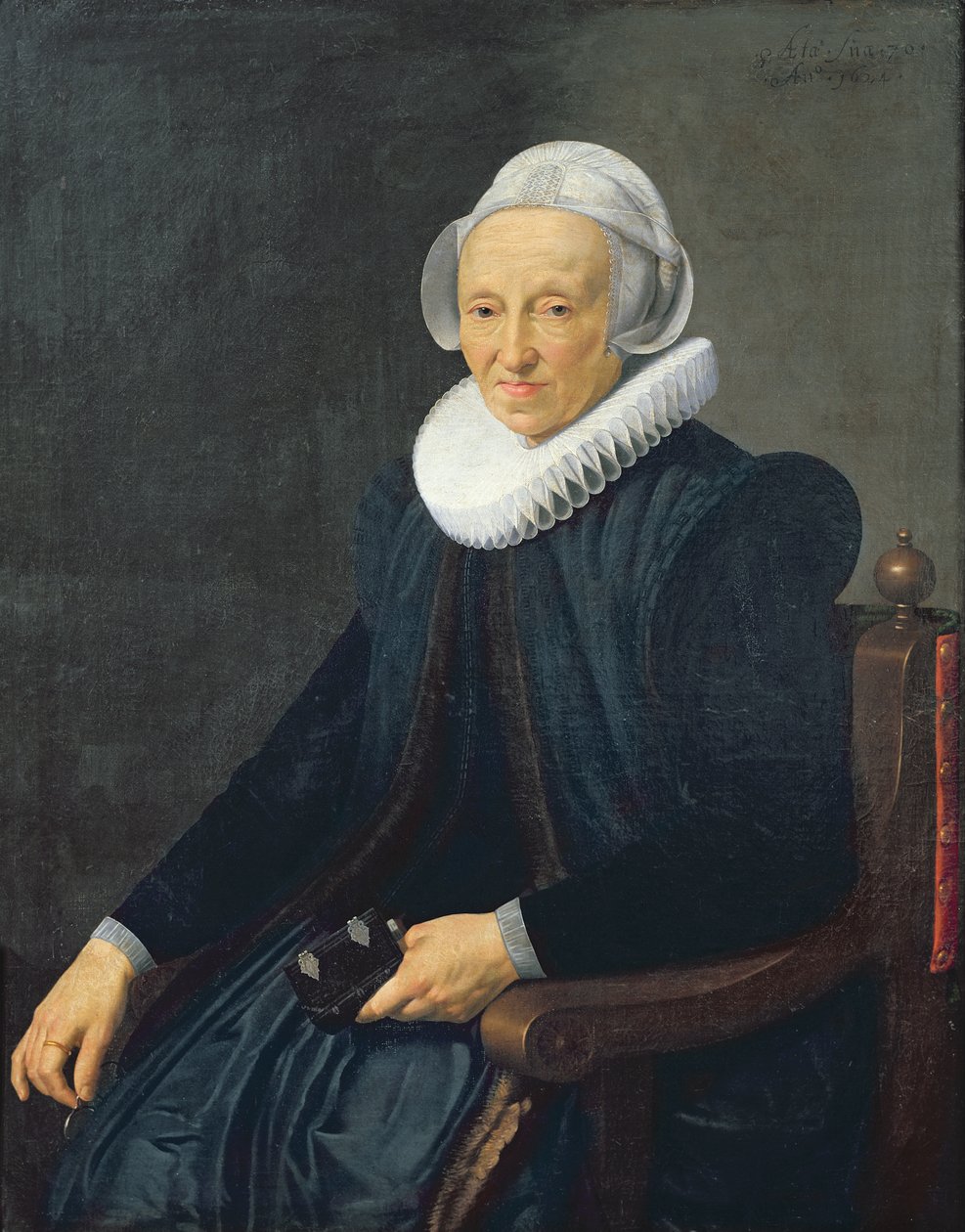 Picha ya Mwanamke Mzee, 1624 swed av Nicolaes Eliasz