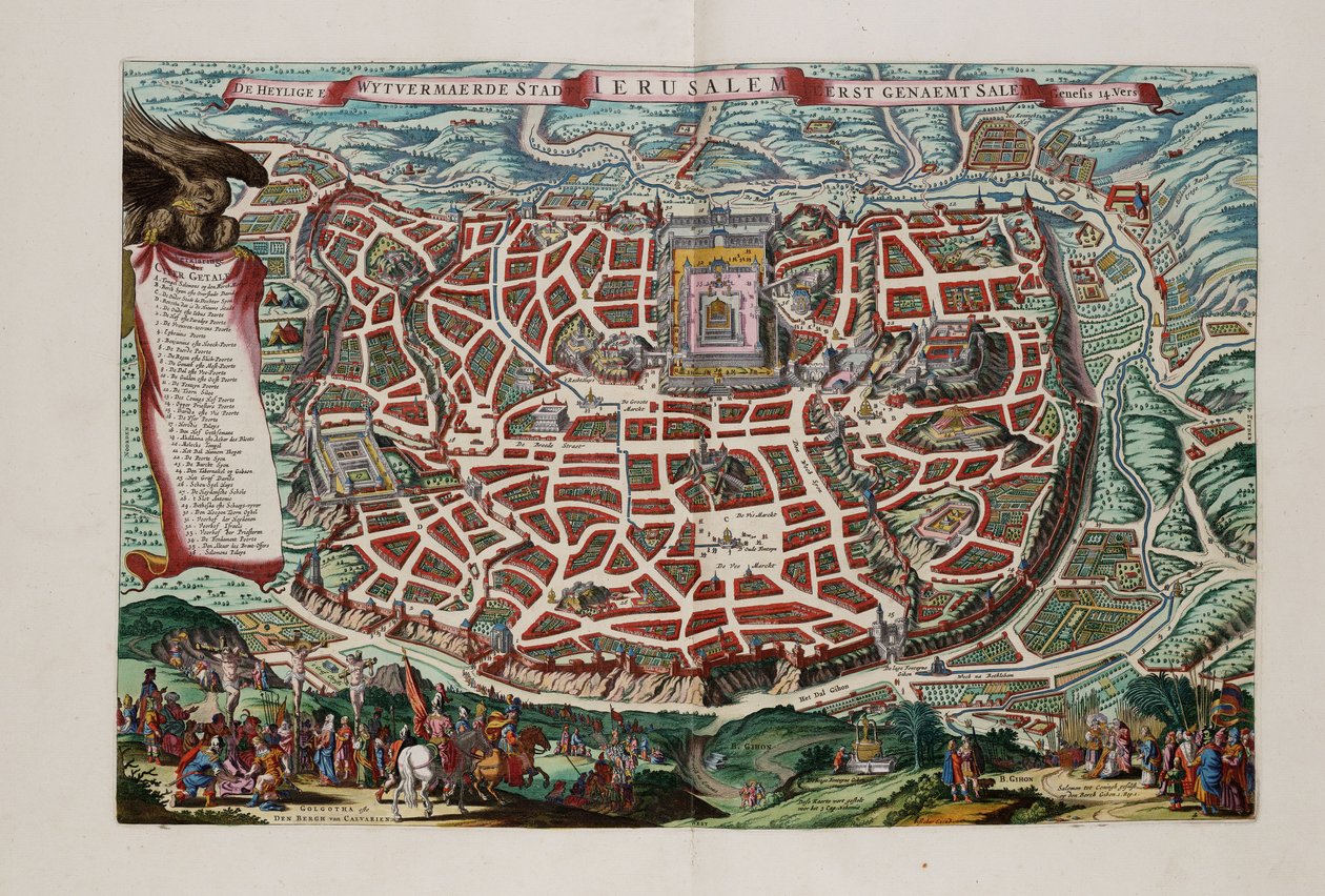 Jerusalem av Nicolaes Visscher