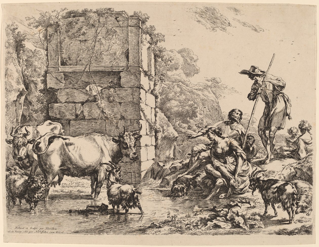 Kodrickande, 1680. av Nicolaes Berchem