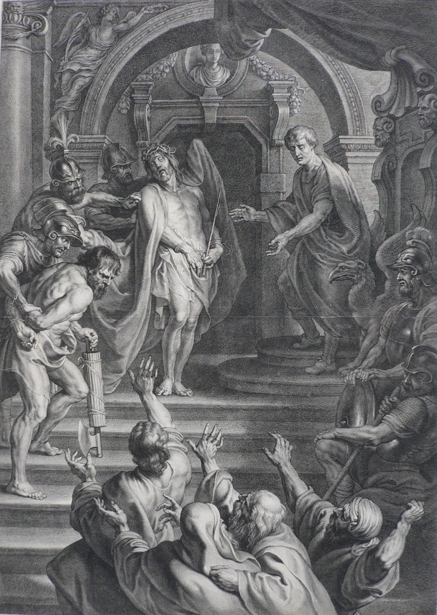 Ecce Homo, efter Peter Paul Rubens av Nicolaes Lauwers