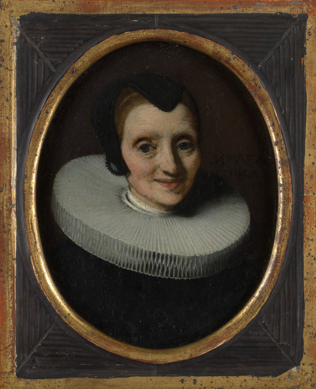Porträtt av en kvinna, 1657. av Nicolaes Maes