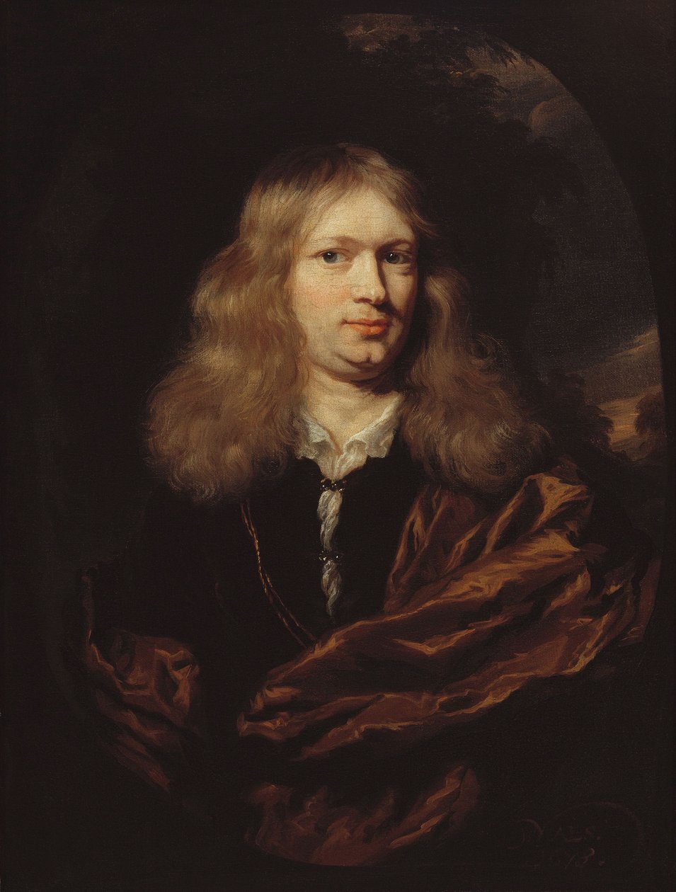 Porträtt av en ung man av Nicolaes Maes