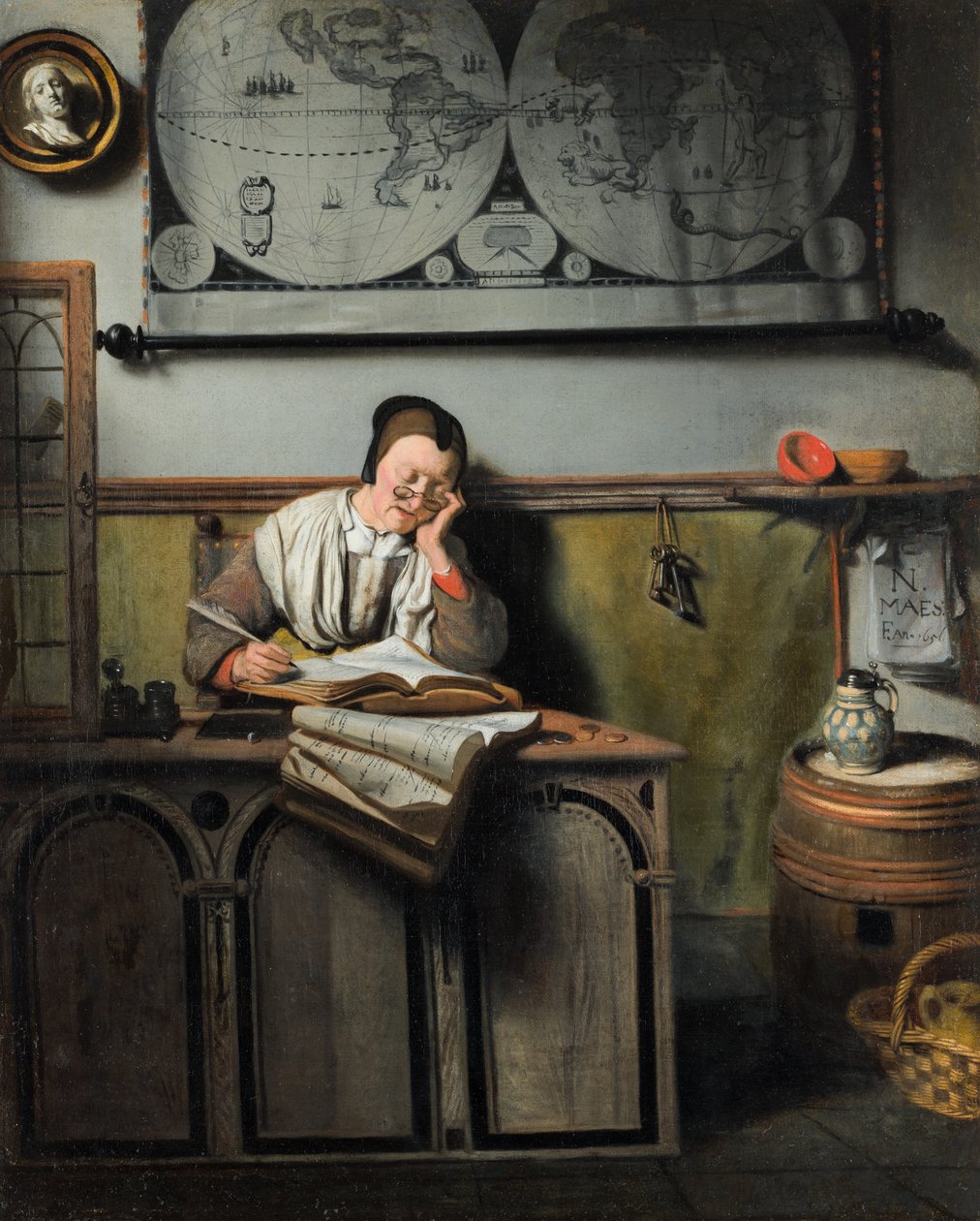 Kontoföraren av Nicolaes Maes