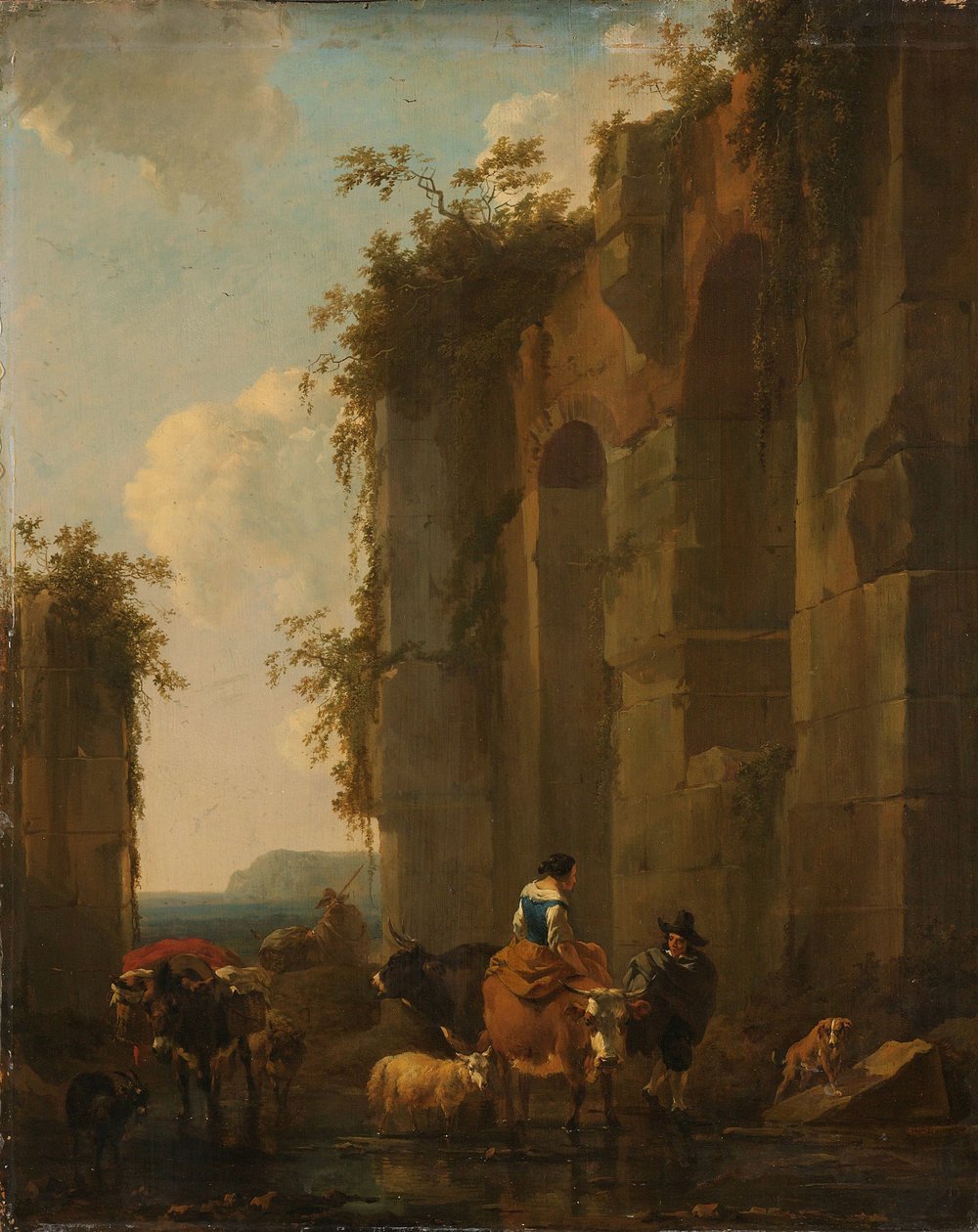 Ruiner i Italien av Nicolaes Pietersz Berchem