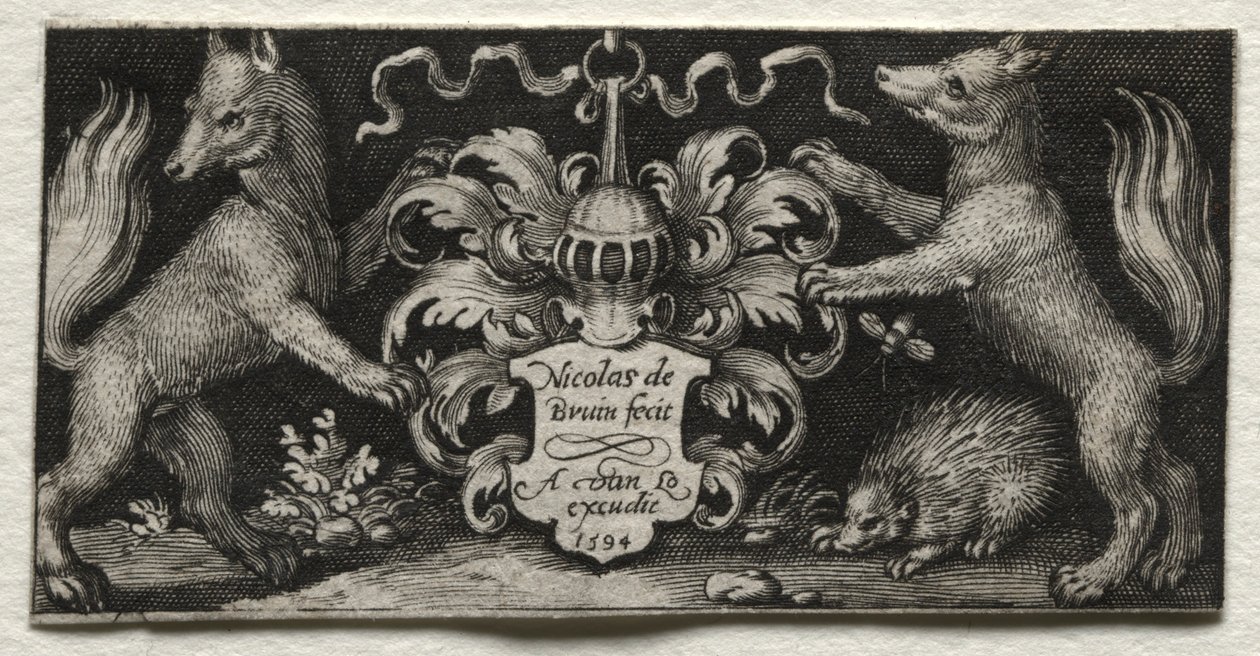 Vapensköld, 1594. av Nicolaes de Bruyn