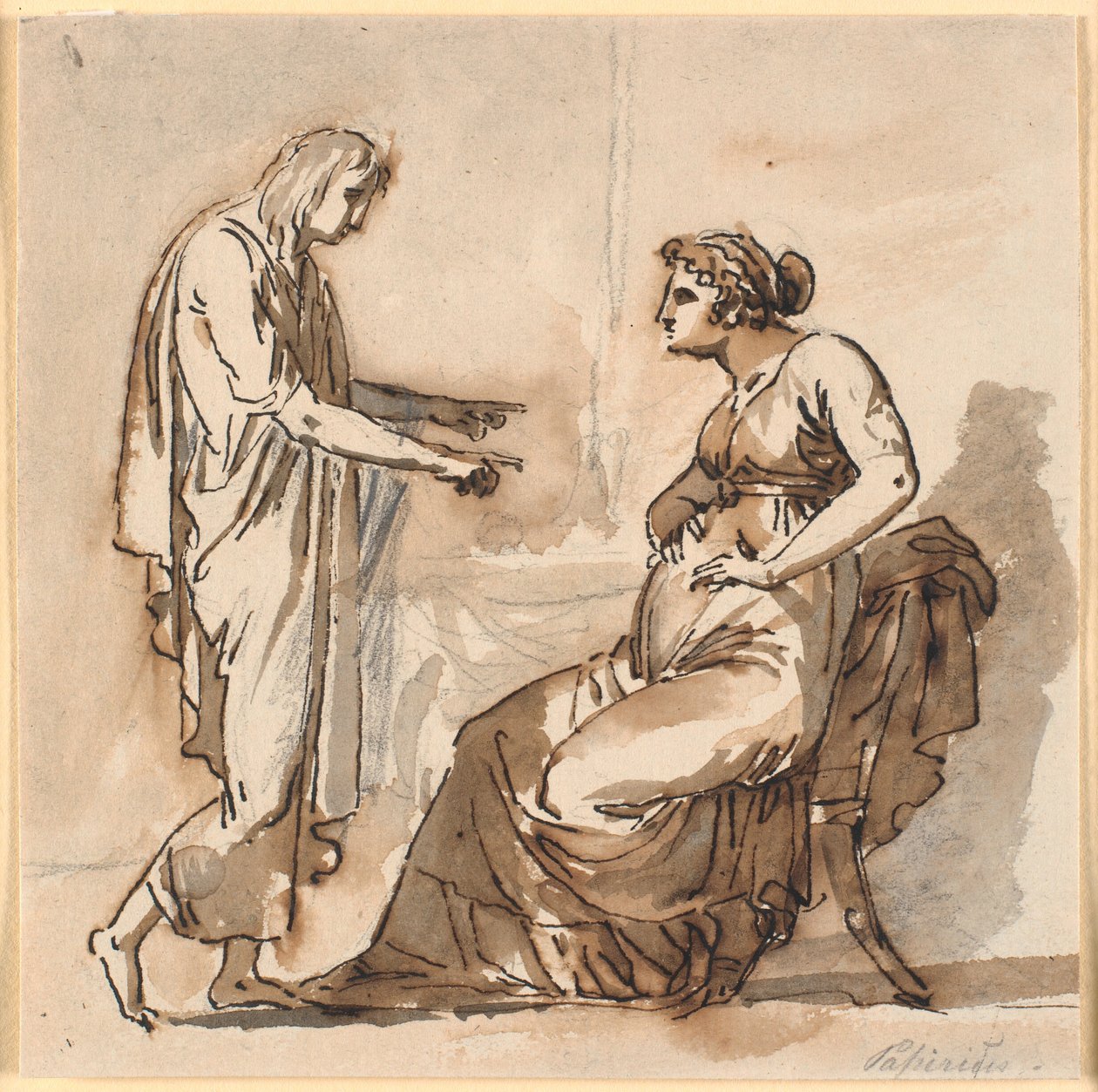 Papirius och hans mamma av Nicolai Abildgaard