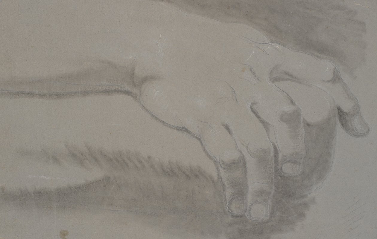 Studie av en hand av Nicolai Abildgaard