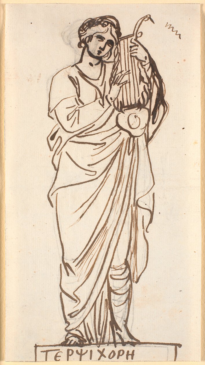 Terpsichore, dansens musa av Nicolai Abildgaard