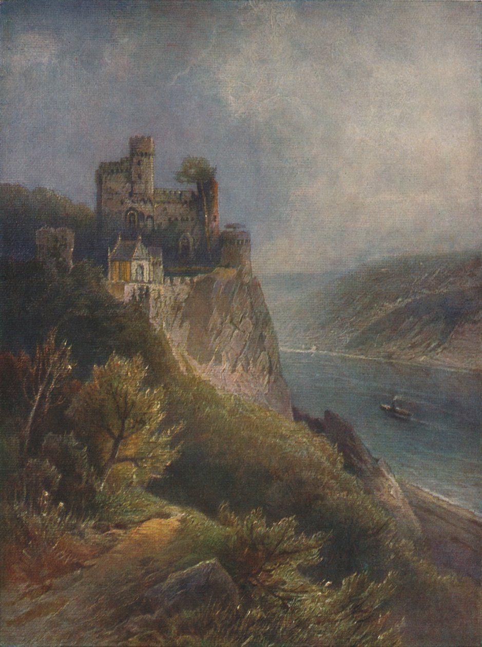Burg Rheinstein, Rheinsteins slott, 1923. av Nicolai Astudin