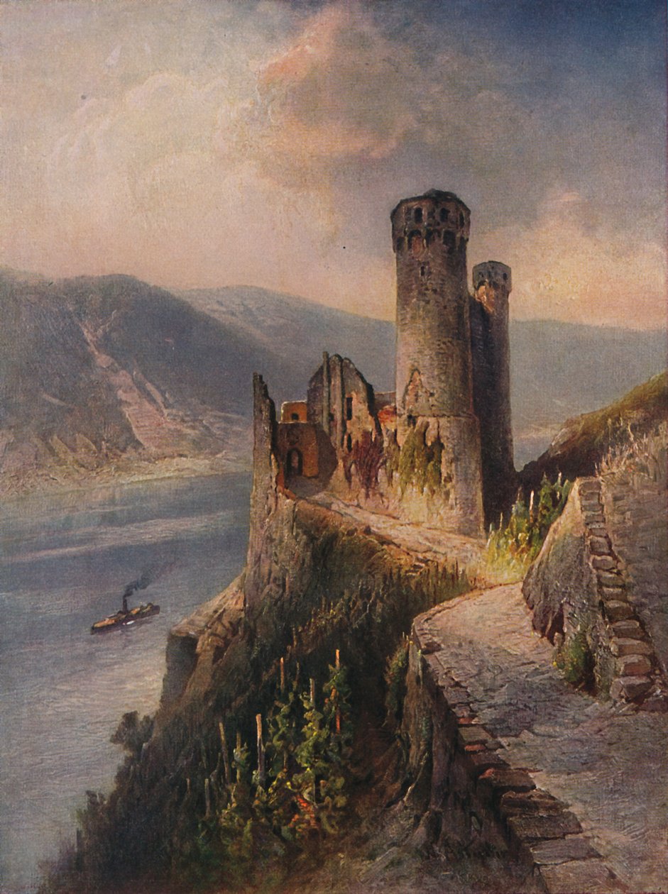 Ruine Ehrenfels, Ehrenfels slott, 1923. av Nicolai Astudin