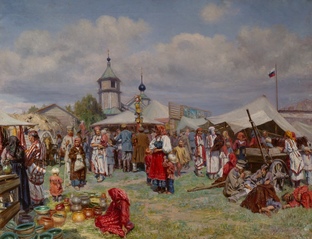 Ryska mässan av Nicolai Karlovich Grandkovskii