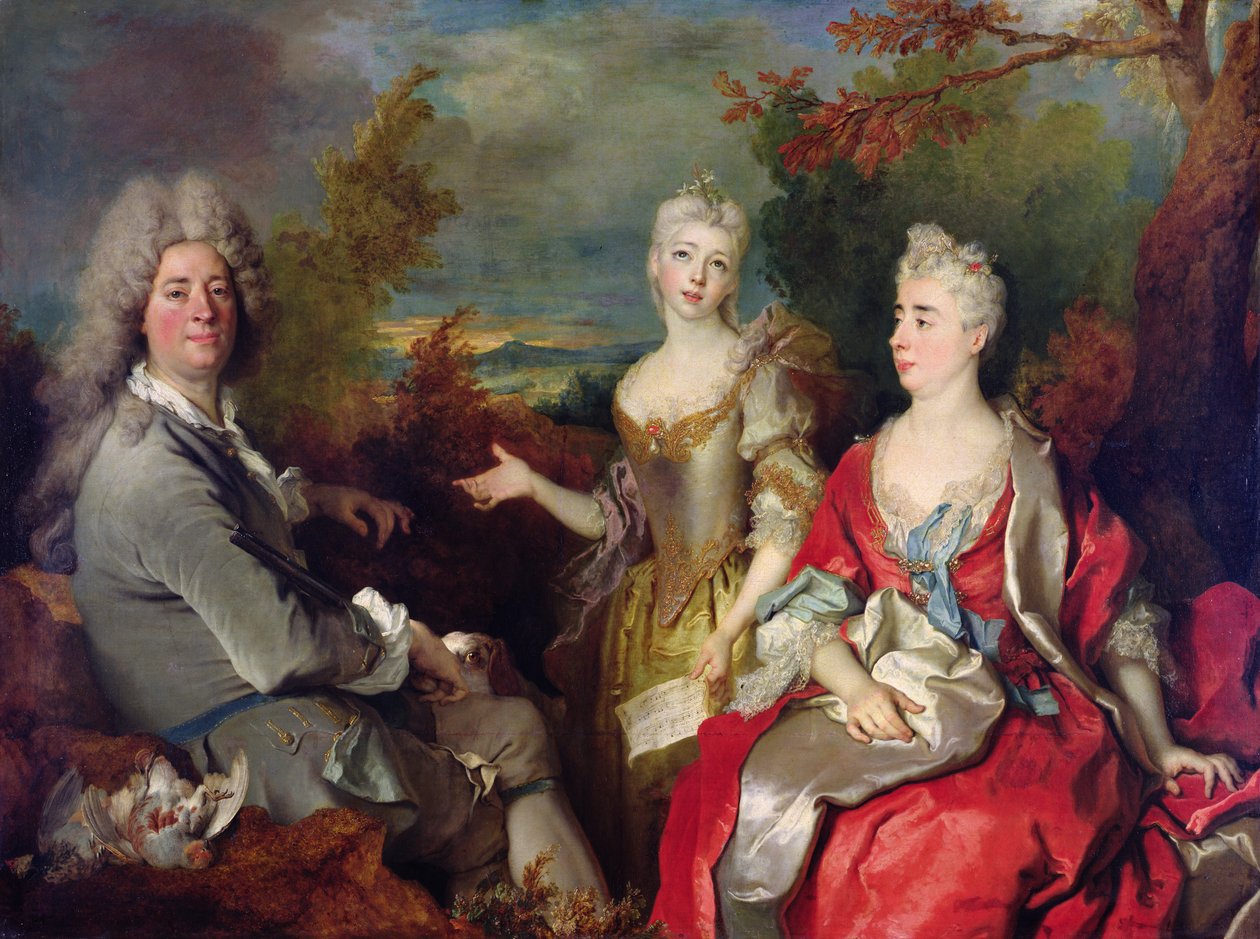 Familjeporträtt, c.1710 av Nicolas de Largillière
