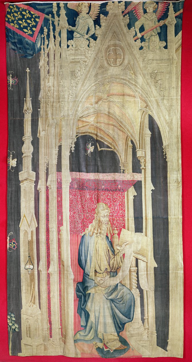 The Apocalypse of Angers, första i serien, 1373-87 (gobeläng) av Nicolas Bataille