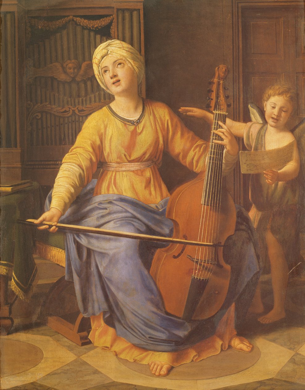 St. Cecilia av Nicolas Colombel