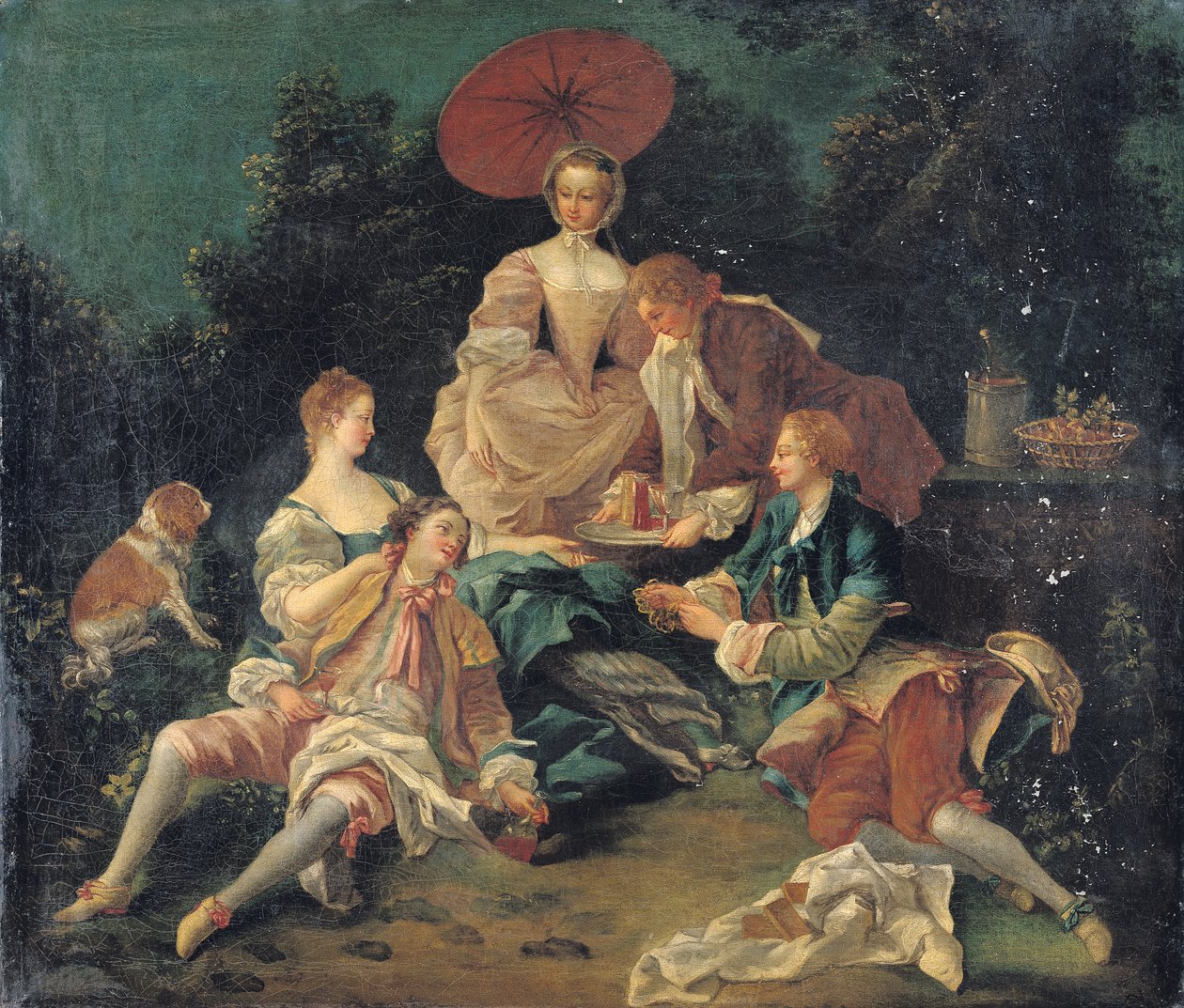 Picknick i en park av Nicolas Lancret