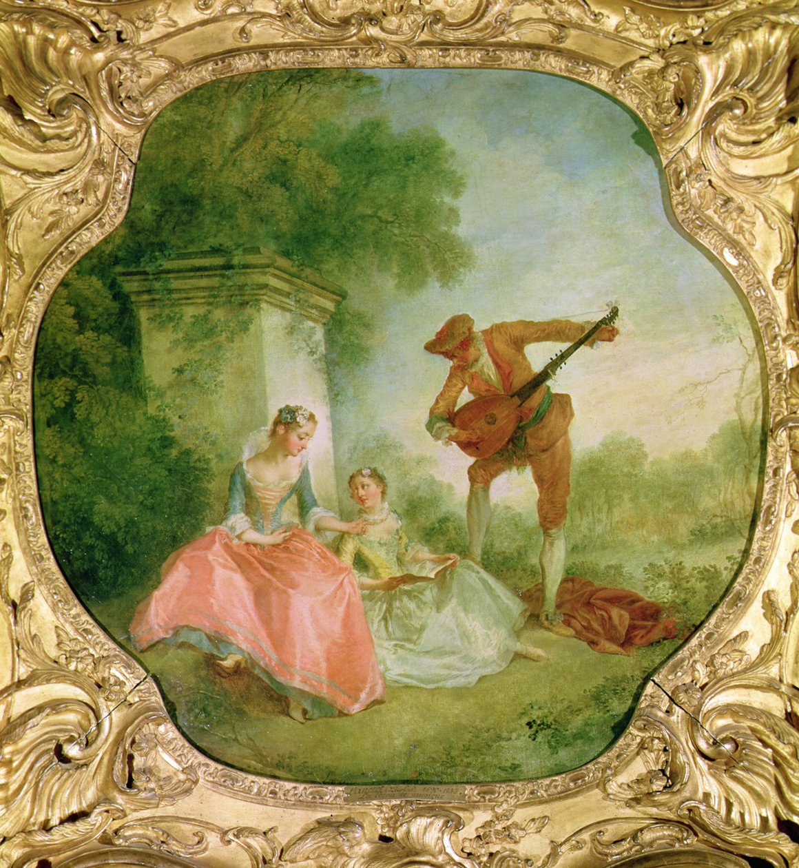 Musiklektionen, 1743 av Nicolas Lancret