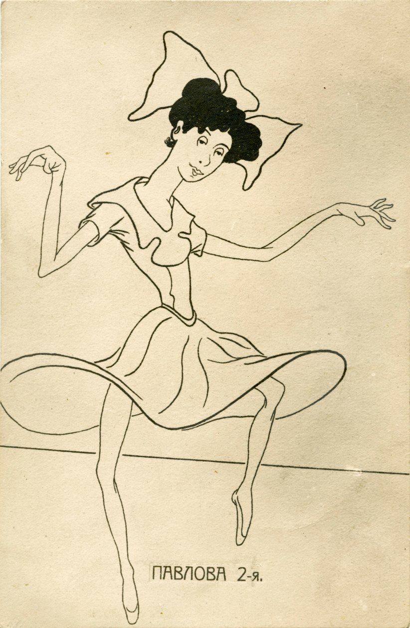 Anna Pavlova - karikatyrer av Nicolas Legat