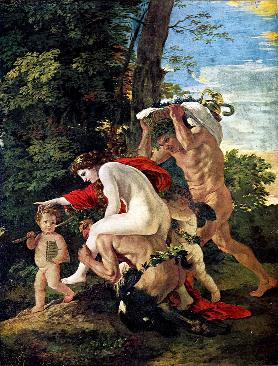 Bacchic Scene av Nicolas Poussin