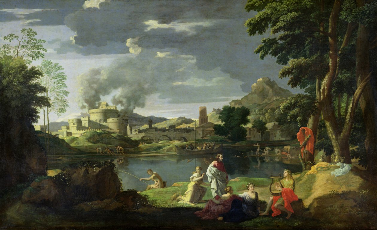 Orfeus och Eurydike av Nicolas Poussin