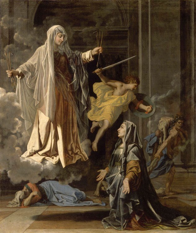 Romaine Louvre av Nicolas Poussin