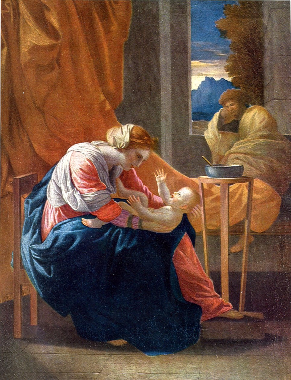 Sainte Famille  av Nicolas Poussin